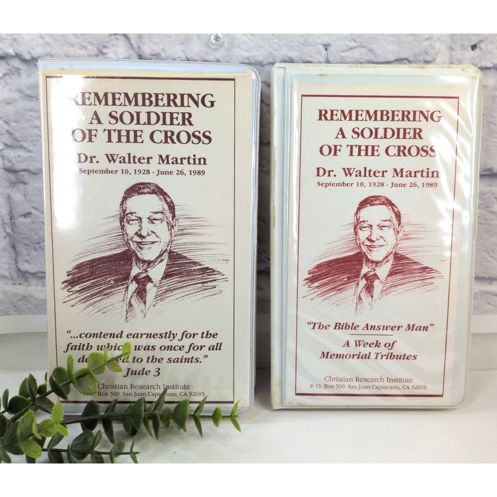 VHS & CASSETTE🚨Bible Answer‎ Man Dr. Walter Martin Christian Research Institute